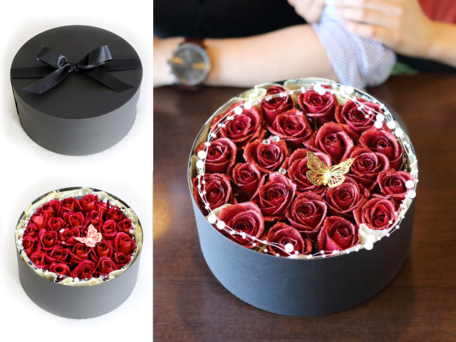 煌薔薇のBOXアレンジメント